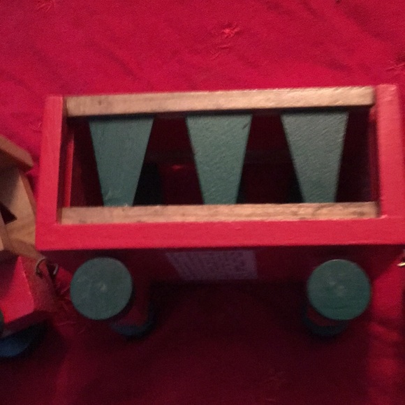 Christmas wooden train set - Picture 3 of 7